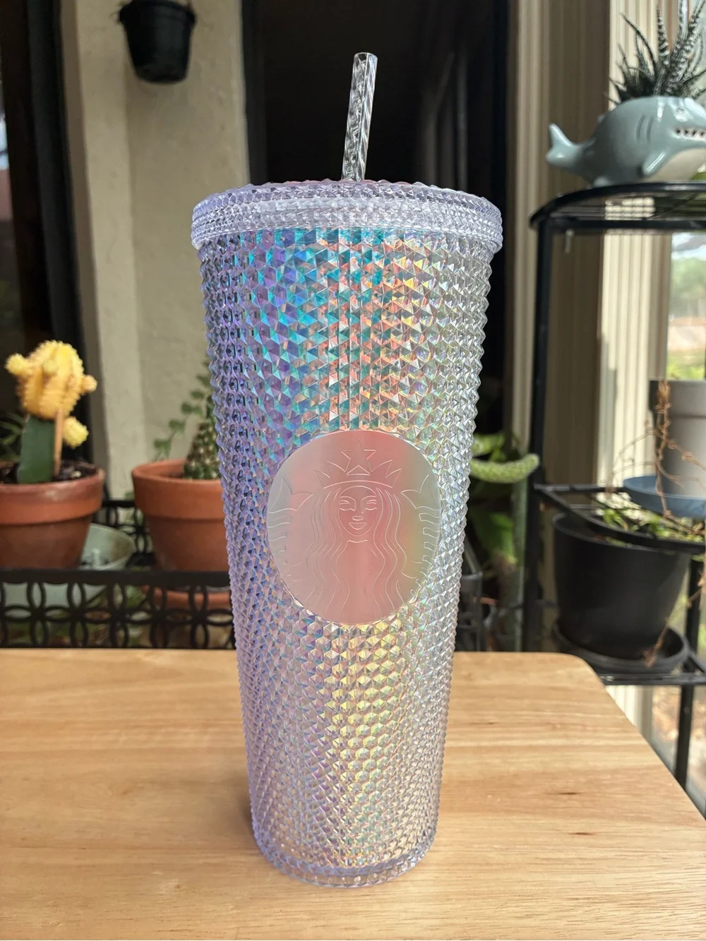 Starbucks iridescent studded